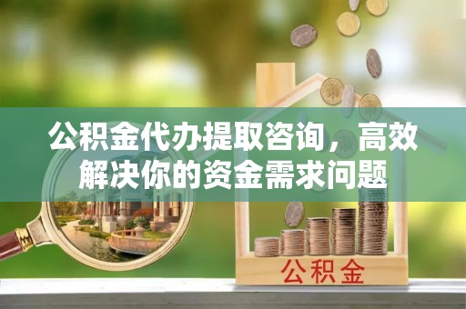 三门公积金代办提取咨询，高效解决你的资金需求问题